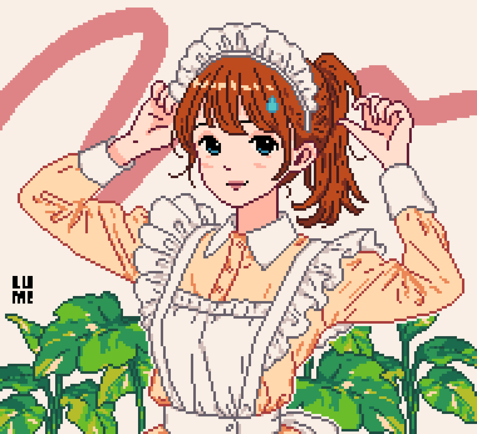 Cute Maid — pixel art