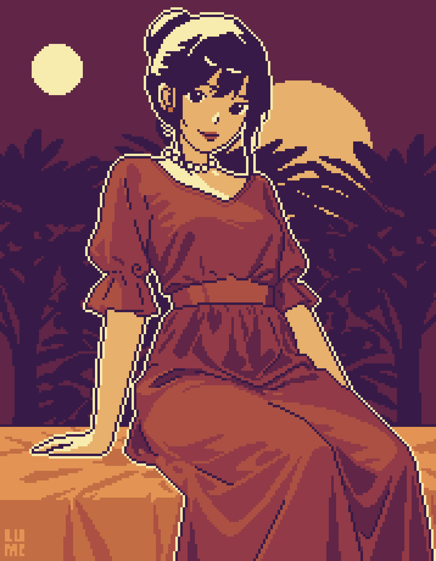 Two Suns — pixel art